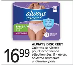 Brunet ALWAYS DISCREET Culottes, serviettes pour l'incontinence sélectionnées offer