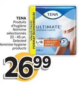 Brunet TENA Produits d'hygiène féminine sélectionnés offer