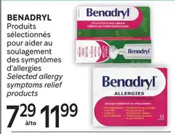Brunet BENADRYL Produits sélectionnés pour aider au soulagement des symptômes d'allergies offer