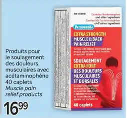 Brunet Personnelle Produits pour le soulagement des douleurs musculaires avec acétaminophène offer