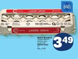 Marché Bonichoix COMPLIMENTS WHITE EGGS offer