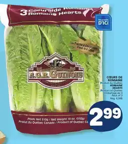 Marché Bonichoix ROMAINE HEARTS offer