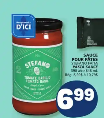 Marché Bonichoix STEFANO FAITA PASTA SAUCE offer