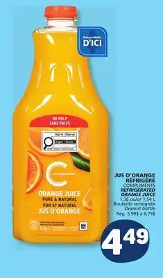 Marché Bonichoix COMPLIMENTS REFRIGERATED ORANGE JUICE offer
