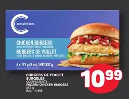 Marché Bonichoix COMPLIMENTS FROZEN CHICKEN BURGERS offer