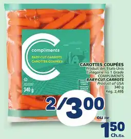 Marché Bonichoix COMPLIMENTS BABY-CUT CARROTS offer