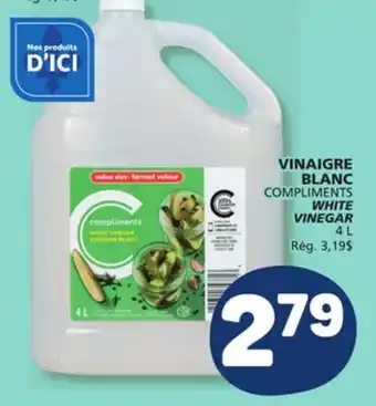 Marché Bonichoix COMPLIMENTS WHITE VINEGAR offer