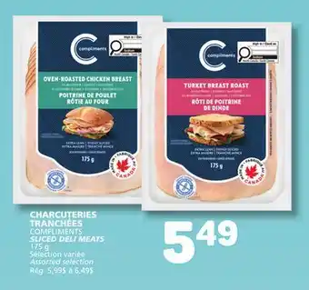 Marché Bonichoix COMPLIMENTS SLICED DELI MEATS offer