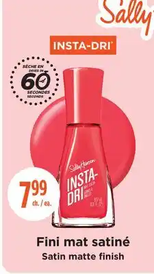 Jean Coutu Insta-Dri Satin matte finish offer