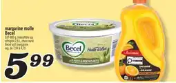 Marché Richelieu MARGARINE MOLLE BECEL | BECEL SOFT MARGARINE offer