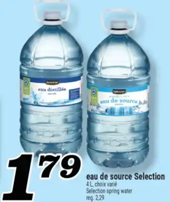 Marché Richelieu EAU DE SOURCE SELECTION | SELECTION SPRING WATER offer