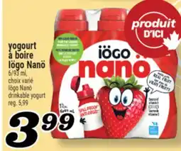 Marché Richelieu YOGOURT À BOIRE IÖGO NANÖ | IÖGO NANÖ DRINKABLE YOGURT offer