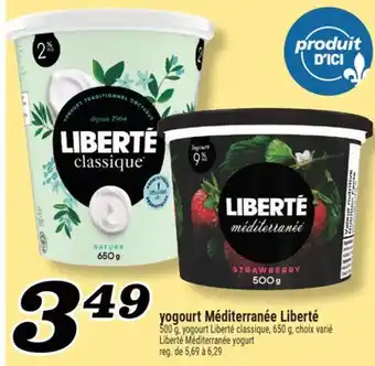 Marché Richelieu YOGOURT MÉDITERRANÉE LIBERTÉ | LIBERTÉ MÉDITERRANÉE YOGURT offer