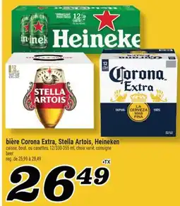 Marché Richelieu BIÈRE CORONA EXTRA, STELLA ARTOIS, HEINEKEN | BEER offer