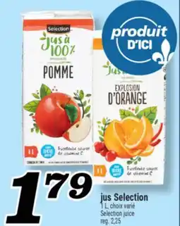 Marché Richelieu JUS SELECTION | SELECTION JUICE offer