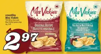 Marché Richelieu CROUSTILLES MISS VICKIE'S | MISS VICKIE'S POTATO CHIPS offer