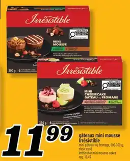 Marché Richelieu GÂTEAUX MINI MOUSSE IRRÉSISTIBLE | IRRÉSISTIBLE MINI MOUSSE CAKES offer