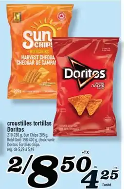 Marché Richelieu CROUSTILLES TORTILLAS DORITOS | DORITOS TORTILLAS CHIPS offer