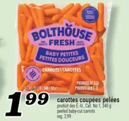 Marché Richelieu CAROTTES COUPÉES PELÉES | PEELED BABY-CUT CARROTS offer