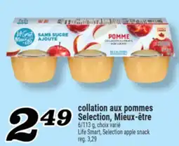 Marché Richelieu COLLATION AUX POMMES SELECTION, MIEUX‑ÊTRE | LIFE SMART, SELECTION APPLE SNACK offer