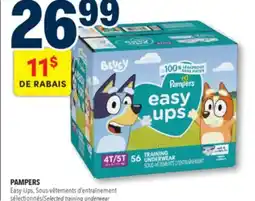 Familiprix Pampers Easy Ups training underwear for boys Size 4-5 (over 37lb) - 66un offer