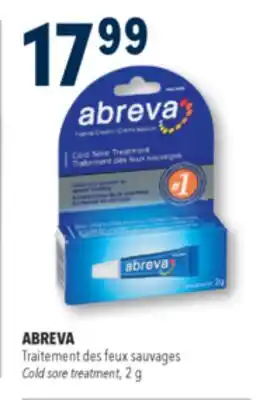 Familiprix Abreva docosanol cream cold sore treatment offer