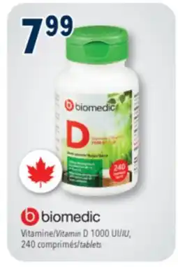 Familiprix BIOMEDIC Vitamin D 1000 IU, 240 tablets offer