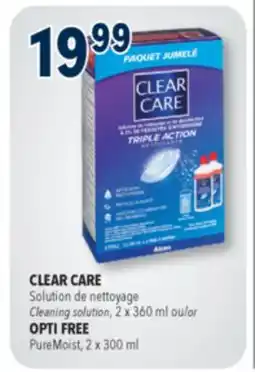 Familiprix Clear Care twin pack cleaning and disinfecting solution for contact lenses offer