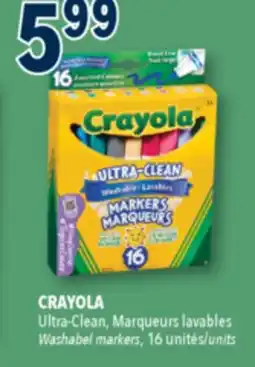 Familiprix CRAYOLA, Washabel markers, 16 units offer