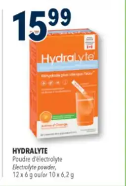 Familiprix Hydralyte orange flavour electrolyte powder offer