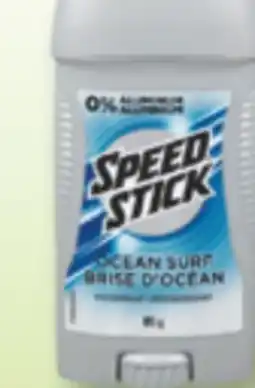 Familiprix Speed Stick deodorant 0% Aluminum Ocean Surf offer