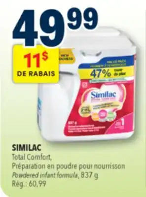 Familiprix Similac Total Comfort milk-based iron-fortified infant formula Step offer