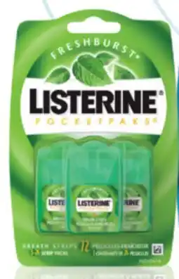 Familiprix Listerine Pocketpaks fresh burst breath strips 72un offer