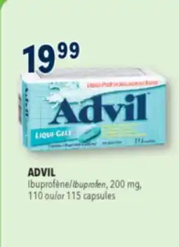 Familiprix ADVIL lbuprofen, 200 mg, 110 ou 115 capsules offer
