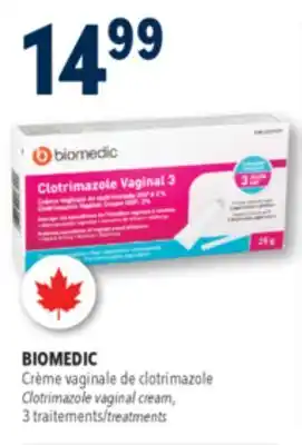 Familiprix Biomedic antifungal vaginal cream offer
