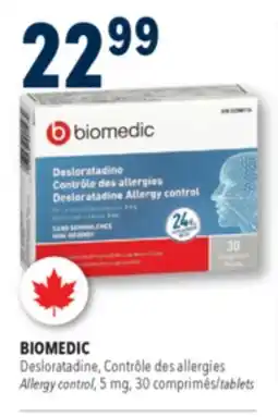 Familiprix Biomedic non-drowsy allergy control tablets 30un offer