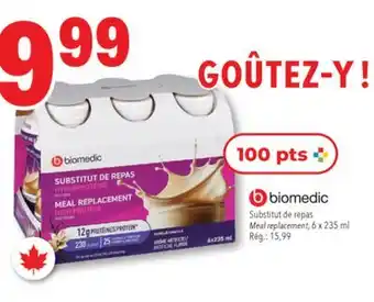 Familiprix Biomedic Meal replacement high protein - Vanilla offer
