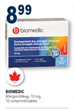Familiprix Biomedic extra strength allergy relief tablets 10un offer