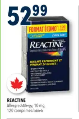 Familiprix REACTINE Allergies offer