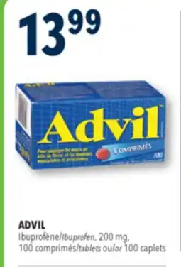 Familiprix Advil ibuprofen tablets 100un offer