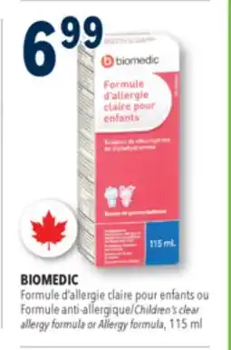 Familiprix Biomedic children's clear allergy formula bubble gum flavour offer