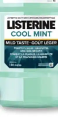 Familiprix Listerine Zero cool mint antiseptic mouthwash offer