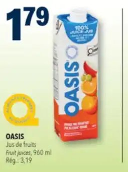 Familiprix Oasis Classic 100% juice Orange Pure Breakfast offer