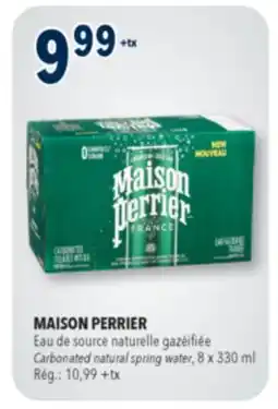 Familiprix MAISON PERRIER Carbonated natural spring water, 8x 330ml offer