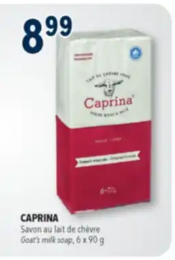 Familiprix CAPRINA Goat's milk soap, 6x 90g offer