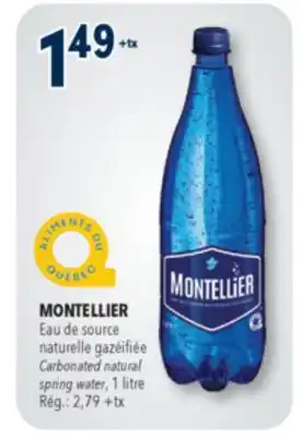 Familiprix MONTELLIER Carbonated natural spring water, 1litre offer