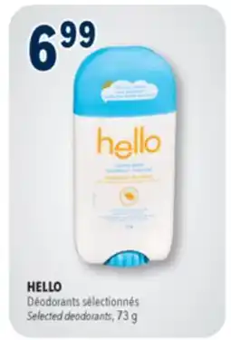 Familiprix Hello deodorant stick with shea butter Sunny Daze offer