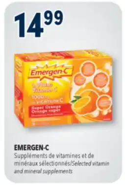 Familiprix Emergen-C super orange vitamin & mineral supplement packets 30un offer