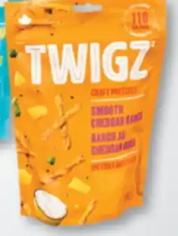 Familiprix TWIGZ, Pretzels, Buttery herb and garlic or Smooth cheddar ranch offer