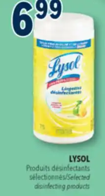 Familiprix Lysol citrus disinfecting wipes 75un offer